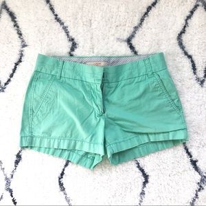 J.Crew cotton chino shorts - mint